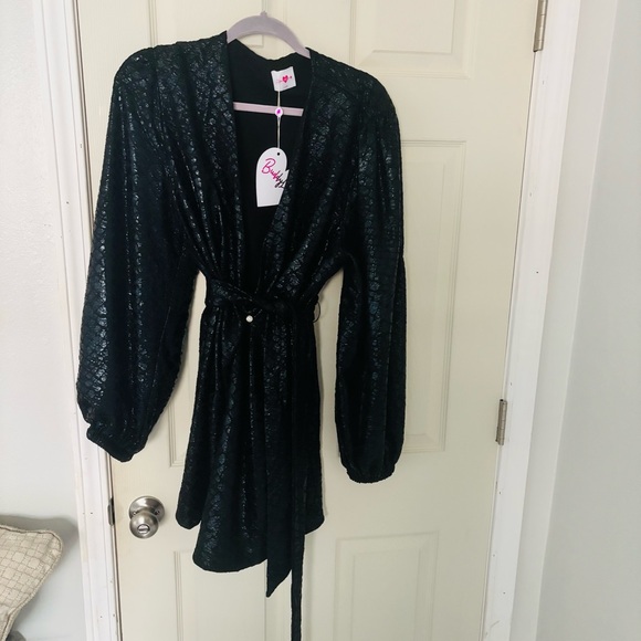 BuddyLove Adeline black wrap dress - Picture 5 of 6